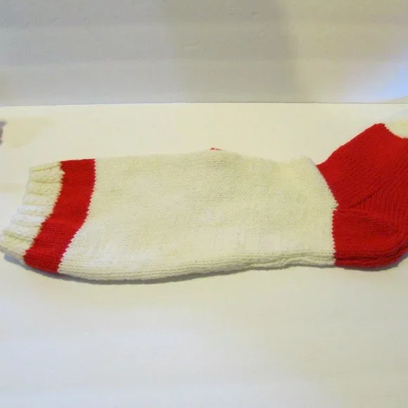 vintage handmade Ruldoph the Red Nose Reindeer Christmas stocking - Picture 5 of 6